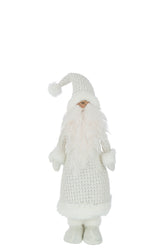 Père Noël en polyester blanc S - (35053)